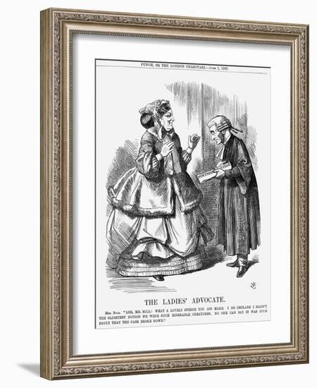 The Ladies' Advocate, 1867-John Tenniel-Framed Giclee Print