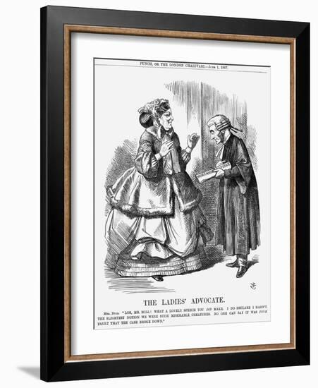 The Ladies' Advocate, 1867-John Tenniel-Framed Giclee Print