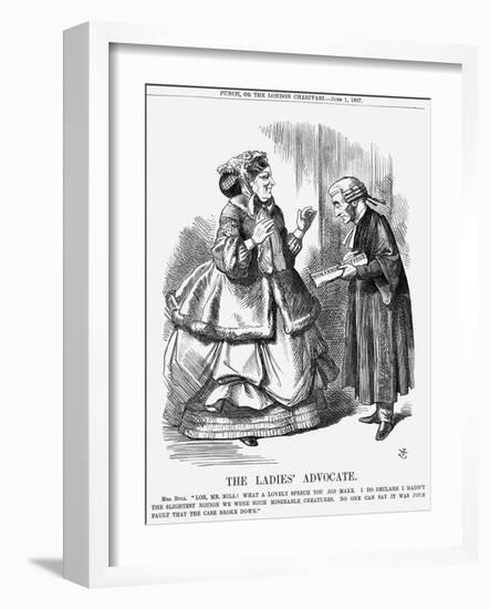 The Ladies' Advocate, 1867-John Tenniel-Framed Giclee Print