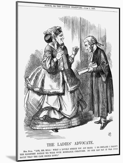 The Ladies' Advocate, 1867-John Tenniel-Mounted Giclee Print