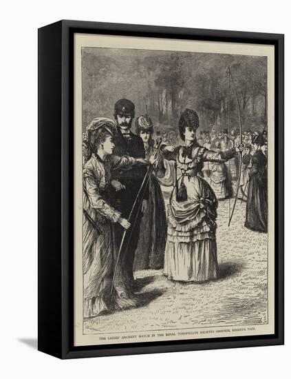 The Ladies' Archery Match in the Royal Toxophilite Society's Grounds, Regent's Park-null-Framed Premier Image Canvas