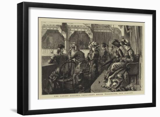 The Ladies' Gallery, Parliament House, Wellington, New Zealand-Frederic Villiers-Framed Giclee Print