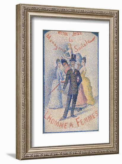 The Ladies' Man (L'Homme à femmes), 1890-Georges Seurat-Framed Art Print