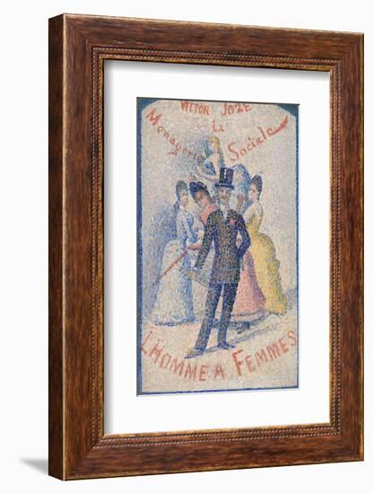 The Ladies' Man (L'Homme à femmes), 1890-Georges Seurat-Framed Art Print
