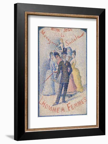 The Ladies' Man (L'Homme à femmes), 1890-Georges Seurat-Framed Art Print