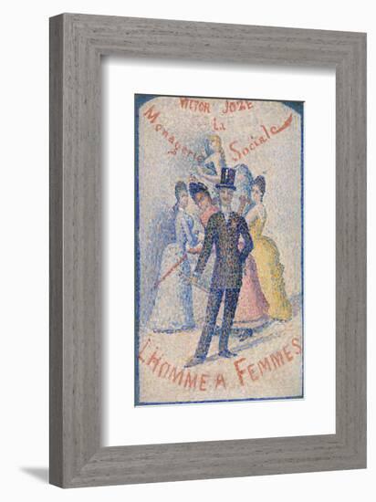 The Ladies' Man (L'Homme à femmes), 1890-Georges Seurat-Framed Art Print