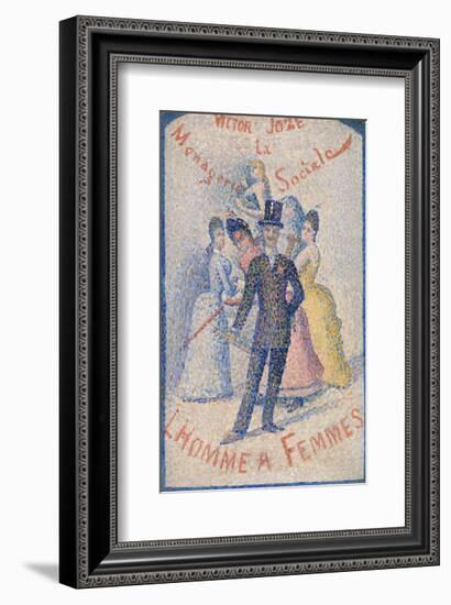 The Ladies' Man (L'Homme à femmes), 1890-Georges Seurat-Framed Art Print