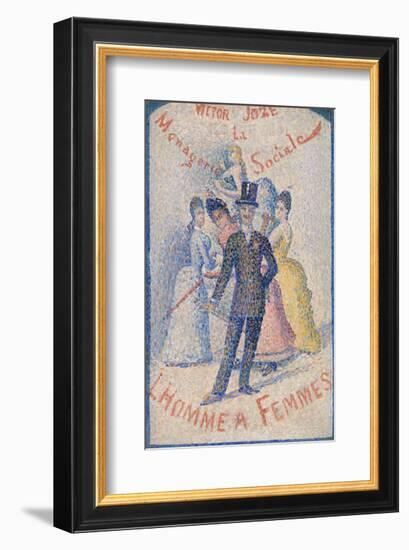 The Ladies' Man (L'Homme à femmes), 1890-Georges Seurat-Framed Art Print