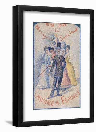 The Ladies' Man (L'Homme à femmes), 1890-Georges Seurat-Framed Art Print