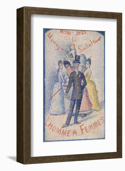 The Ladies' Man (L'Homme à femmes), 1890-Georges Seurat-Framed Art Print