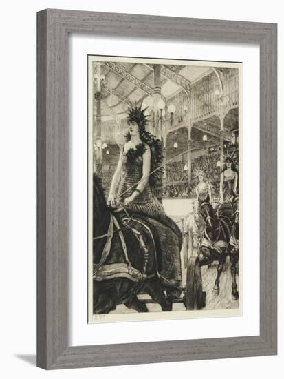 The Ladies of the Chariots, 1885 (Etching & Drypoint on Paper)-James Jacques Joseph Tissot-Framed Giclee Print