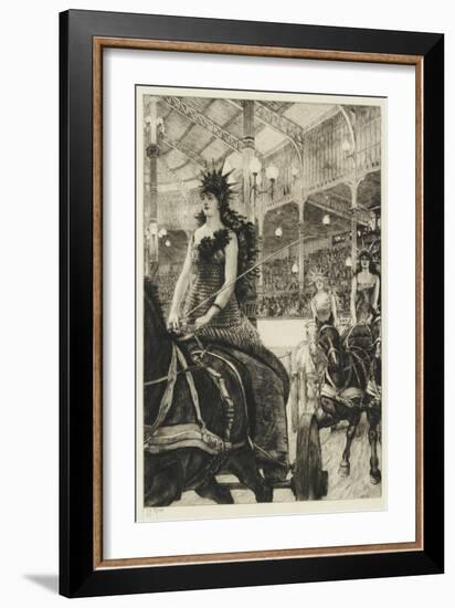 The Ladies of the Chariots, 1885 (Etching & Drypoint on Paper)-James Jacques Joseph Tissot-Framed Giclee Print