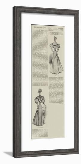 The Ladies' Page, Dress-null-Framed Giclee Print