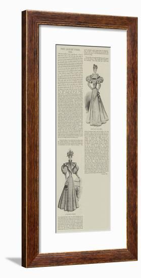 The Ladies' Page, Dress-null-Framed Giclee Print