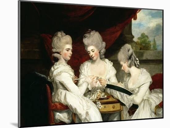 The Ladies Waldegrave, 1780-Sir Joshua Reynolds-Mounted Giclee Print