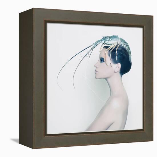 The Lady and the Hummer-Haute Couture-Framed Stretched Canvas