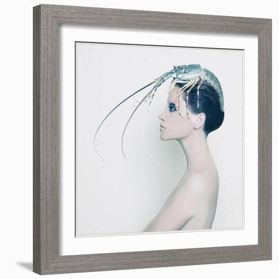 The Lady and the Hummer-Haute Couture-Framed Premium Giclee Print