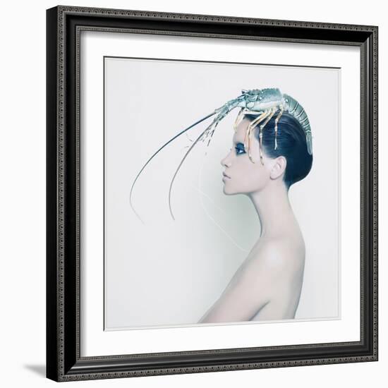 The Lady and the Hummer-Haute Couture-Framed Premium Giclee Print