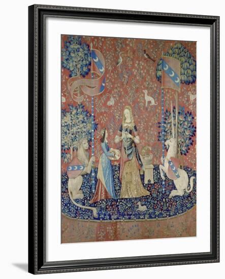 The Lady and the Unicorn: Smell, Between 1484 and 1500-null-Framed Giclee Print