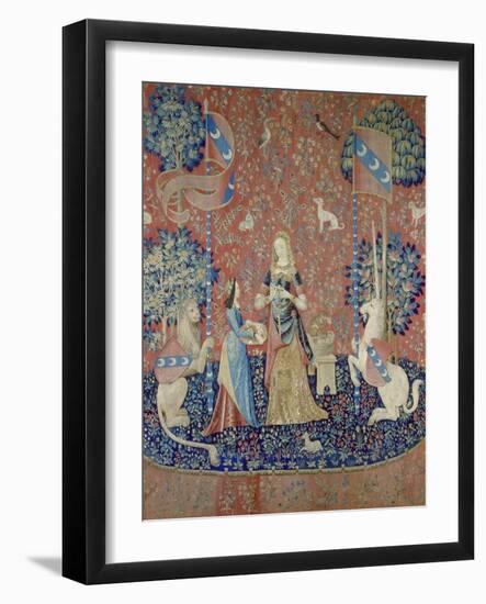 The Lady and the Unicorn: Smell, Between 1484 and 1500-null-Framed Giclee Print