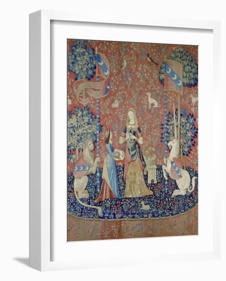 The Lady and the Unicorn: Smell, Between 1484 and 1500-null-Framed Giclee Print