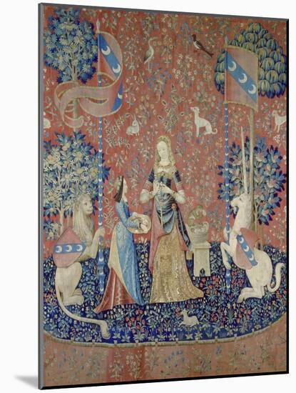 The Lady and the Unicorn: Smell, Between 1484 and 1500-null-Mounted Giclee Print