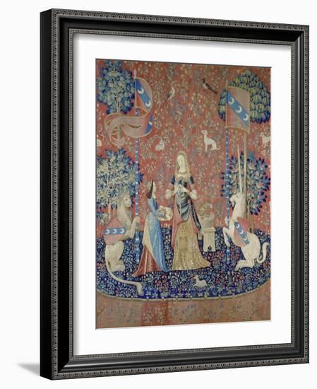 The Lady and the Unicorn: Smell, Between 1484 and 1500-null-Framed Giclee Print