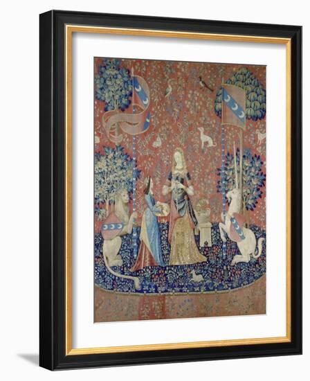 The Lady and the Unicorn: Smell, Between 1484 and 1500-null-Framed Giclee Print