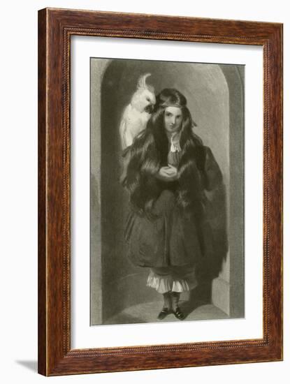 The Lady Blanche Egerton-Edwin Henry Landseer-Framed Giclee Print