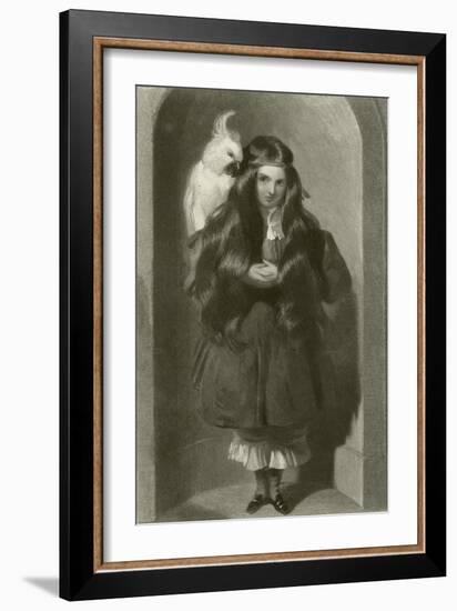 The Lady Blanche Egerton-Edwin Henry Landseer-Framed Giclee Print