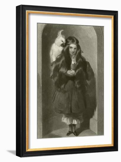 The Lady Blanche Egerton-Edwin Henry Landseer-Framed Giclee Print