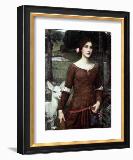 The Lady Clare, 1900-John William Waterhouse-Framed Giclee Print