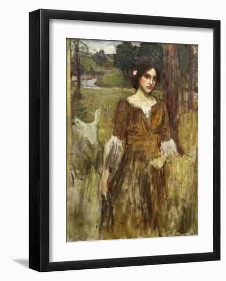 The Lady Clare, C.1900-John William Waterhouse-Framed Giclee Print