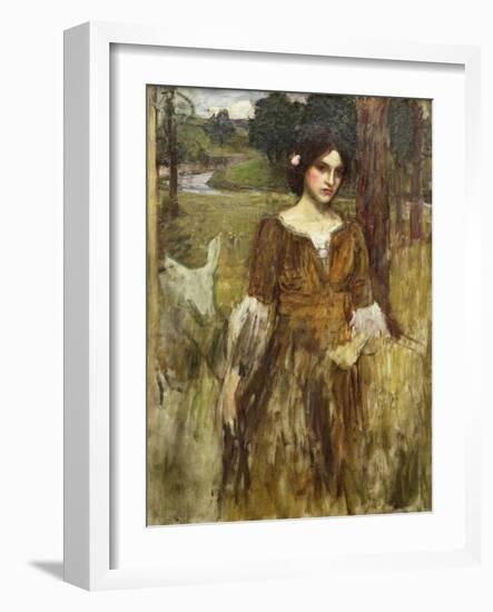 The Lady Clare, C.1900-John William Waterhouse-Framed Giclee Print