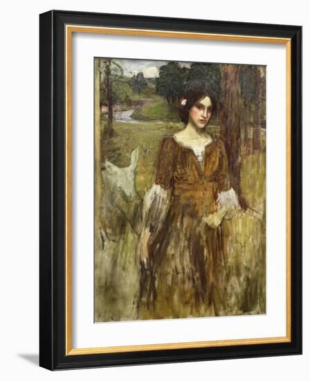 The Lady Clare, C.1900-John William Waterhouse-Framed Giclee Print