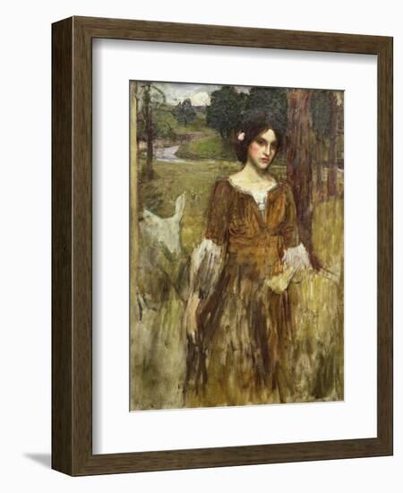 The Lady Clare, C.1900-John William Waterhouse-Framed Giclee Print