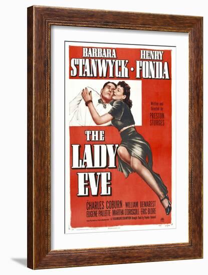 The Lady Eve, Henry Fonda, Barbara Stanwyck, 1941-null-Framed Premium Giclee Print