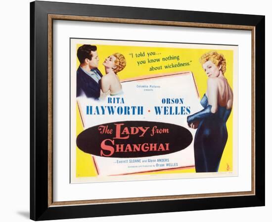 The Lady from Shanghai, 1947-null-Framed Giclee Print