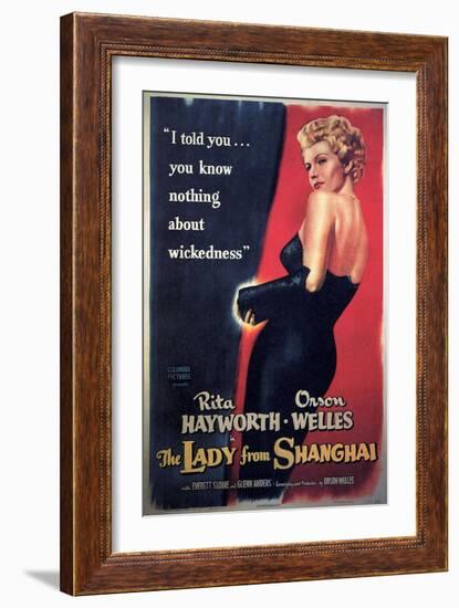 The Lady From Shanghai, Rita Hayworth, Directed by Orson Welles, 1947-null-Framed Premium Giclee Print