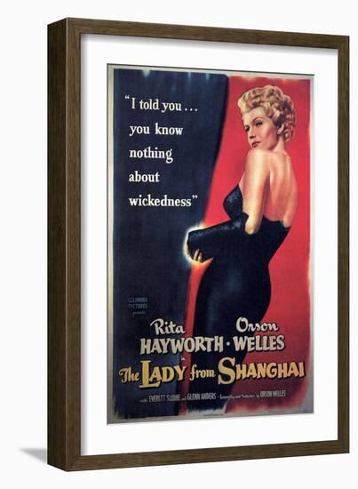 The Lady From Shanghai, Rita Hayworth, Directed by Orson Welles, 1947-null-Framed Giclee Print