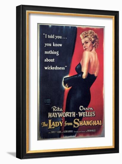 The Lady From Shanghai, Rita Hayworth, Directed by Orson Welles, 1947-null-Framed Giclee Print