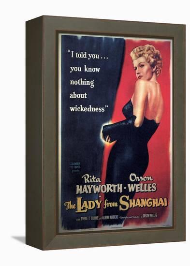 The Lady From Shanghai, Rita Hayworth, Directed by Orson Welles, 1947-null-Framed Premier Image Canvas