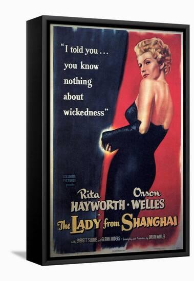 The Lady From Shanghai, Rita Hayworth, Directed by Orson Welles, 1947-null-Framed Premier Image Canvas