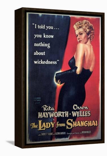 The Lady From Shanghai, Rita Hayworth, Directed by Orson Welles, 1947-null-Framed Premier Image Canvas