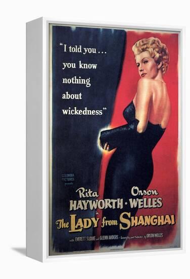 The Lady From Shanghai, Rita Hayworth, Directed by Orson Welles, 1947-null-Framed Premier Image Canvas