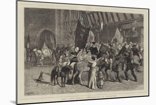 The Lady Godiva Procession at Coventry-Samuel Edmund Waller-Mounted Giclee Print