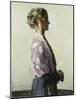 The Lady in Black, 1910 (Oil on Canvas)-William Nicholson-Mounted Giclee Print