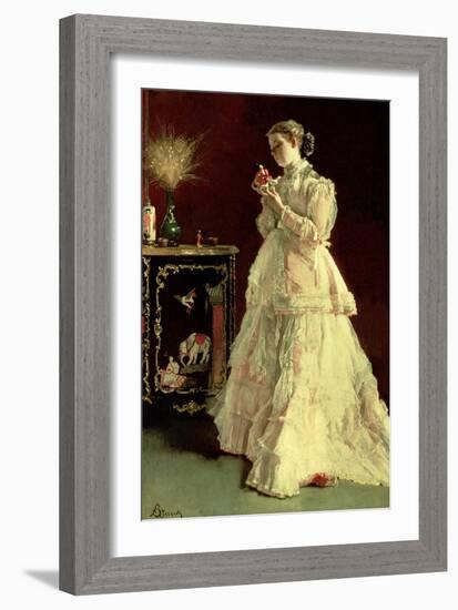 The Lady in Pink, 1867-Alfred Emile Léopold Stevens-Framed Giclee Print