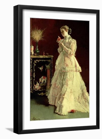 The Lady in Pink, 1867-Alfred Emile Léopold Stevens-Framed Giclee Print