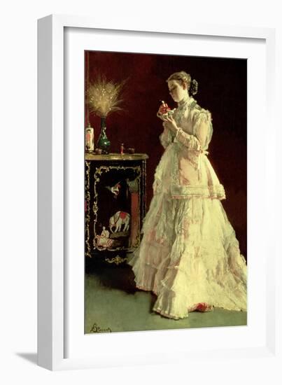 The Lady in Pink, 1867-Alfred Emile Léopold Stevens-Framed Giclee Print